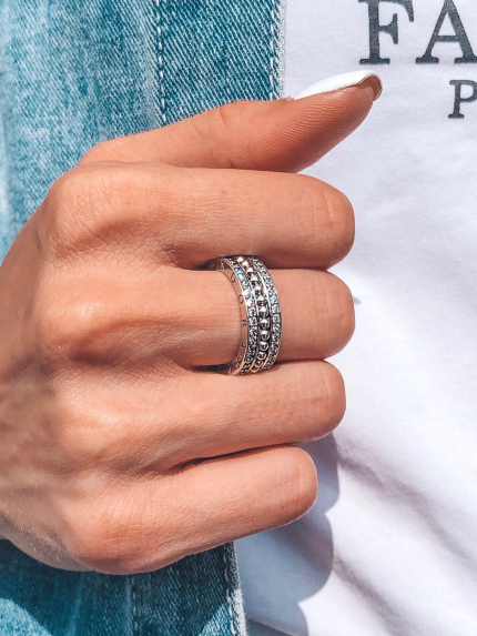 Pierścionek z cyrkonem Srebro 925° S1118