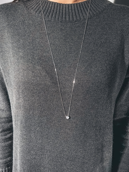 Кольє фіаніт Срібло 925° (родій) 415900