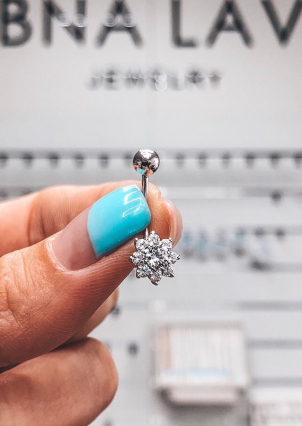 Пірсинг Срібло 925° (родій) пр2ф/013