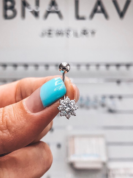 Пірсинг Срібло 925° (родій) пр2ф/013