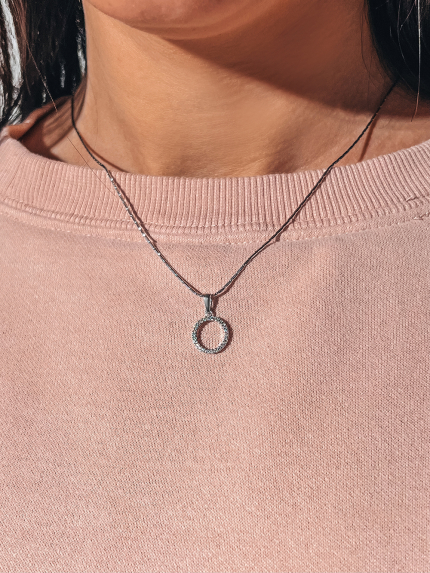 Підвіс фіаніт Срібло 925° (родій) 30034