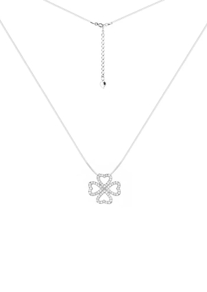 Кольє фіаніт Срібло 925° (родій) кл2ф/3016