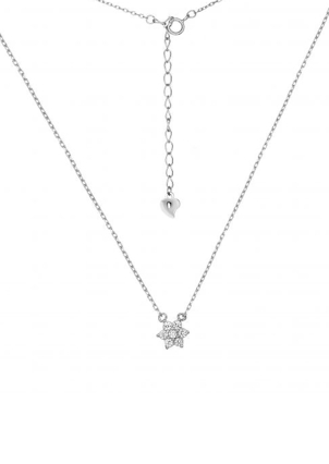 Кольє фіаніт Срібло 925° (родій) кл2ф/412