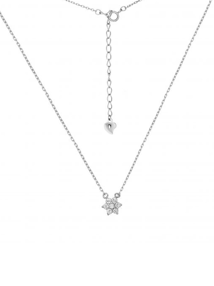 Кольє фіаніт Срібло 925° (родій) кл2ф/412