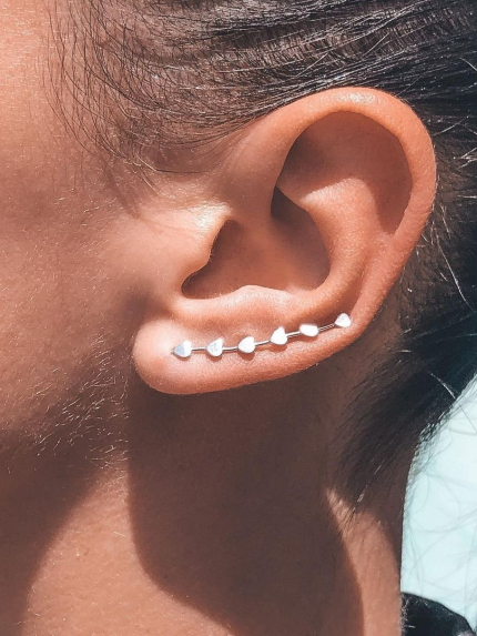 Kolczyki bez wkładek Srebro próby 925° (rod) c2/1216