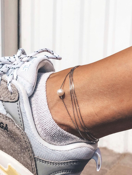 Кольє перлина Срібло 925° (родій) кл2ж/800-85