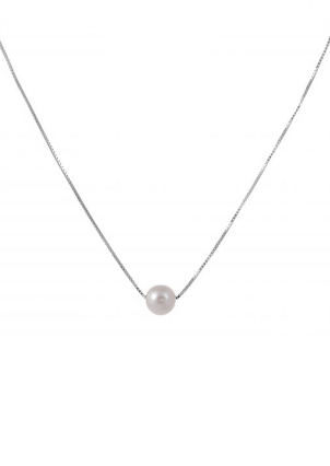 Кольє перлина Срібло 925° (родій) кл2ж/800-85