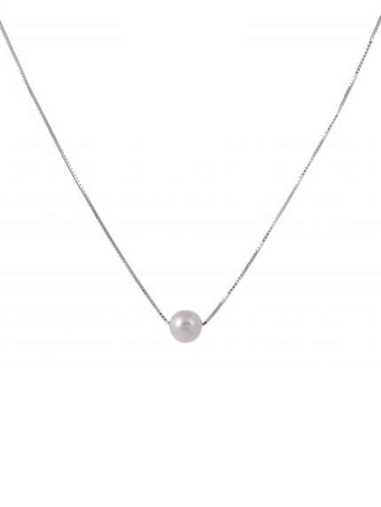 Кольє перлина Срібло 925° (родій) кл2ж/800-85