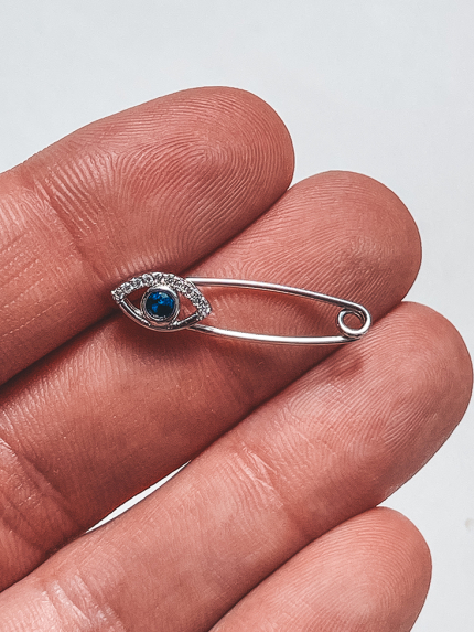 Булавка фіаніт Срібло 925° (родій) бр2фс/016