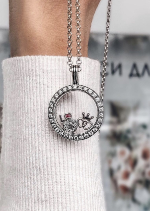 Підвіс фіаніт Срібло 925° (оксидоване) 84564