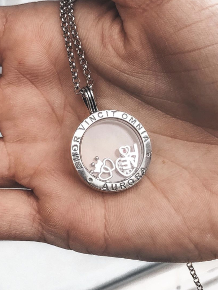 Підвіс фіаніт Срібло 925° (оксидоване) 84564