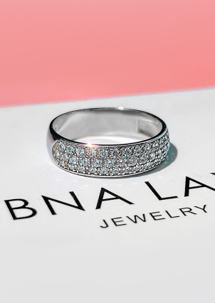 Каблучка фіаніт Срібло 925° (родій) 81518