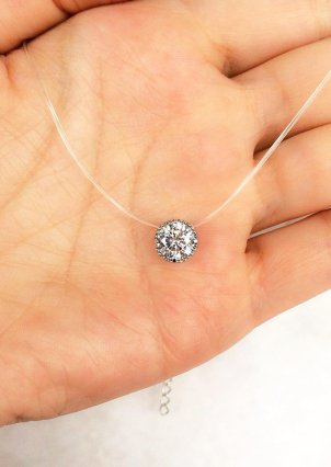 Кольє фіаніт Срібло 925° (родій) 86001