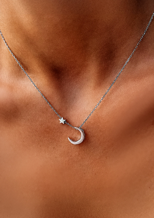 Кольє без вставок Срібло 925° (родій) кл2/1009