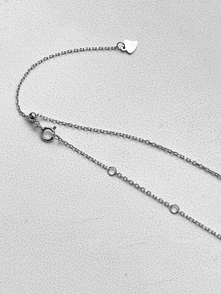 Кольє без вставок Срібло 925° (родій) кл2/1009