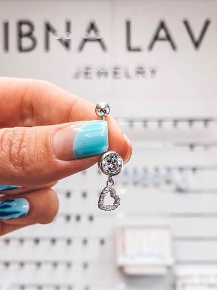 Пірсинг Срібло 925° (родій) пр2ф/025