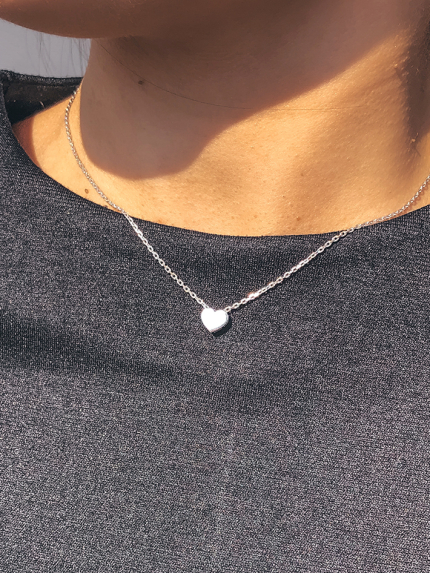 Кольє без вставок Срібло 925° (родій) 063710