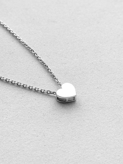 Кольє без вставок Срібло 925° (родій) 063710