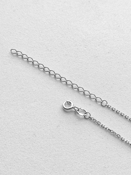 Кольє без вставок Срібло 925° (родій) 063710