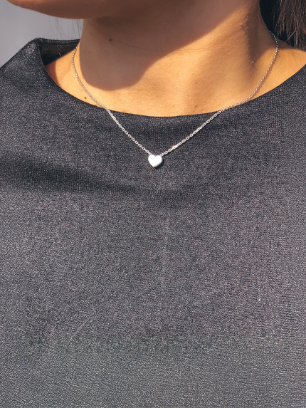 Кольє без вставок Срібло 925° (родій) 063710