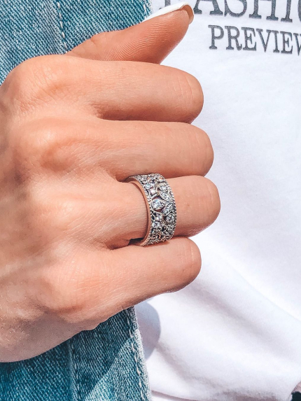 Каблучка фіаніт Срібло 925° S1124