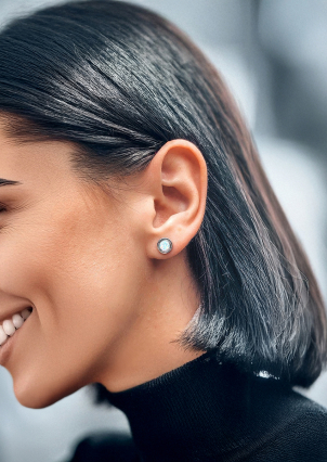 Сережки опал Срібло 925° (родій) ск2опб/1017