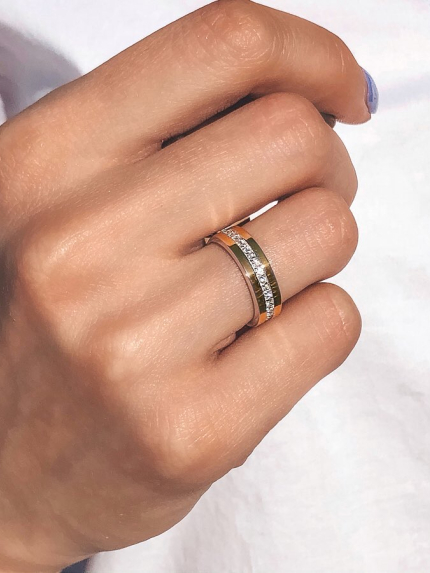 Каблучка Срібло 925° золото 375° 0213.10