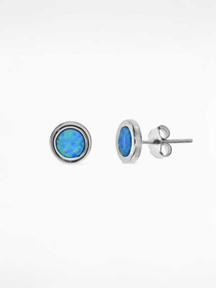 Kolczyki opalowe Srebro 925° (rod) sk2opg/1017