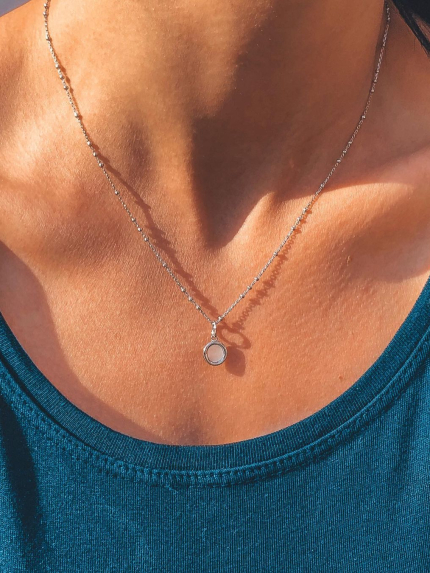 Підвіс перламутр Срібло 925° (родій) пк2п/1017