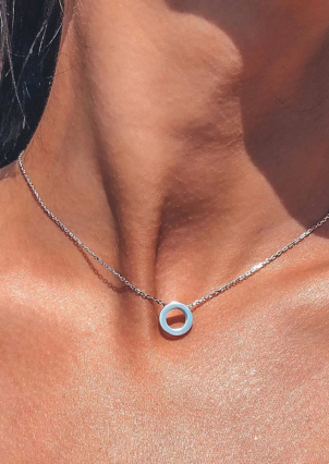 Кольє без вставок Срібло 925° (родій) 712910