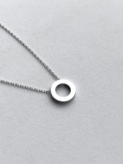 Кольє без вставок Срібло 925° (родій) 712910