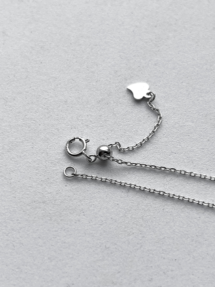 Кольє без вставок Срібло 925° (родій) 712910