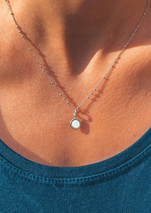 Підвіс опал Срібло 925° (родій) пк2опб/1017