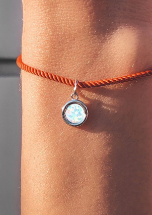 Підвіс опал Срібло 925° (родій) пк2опб/1017