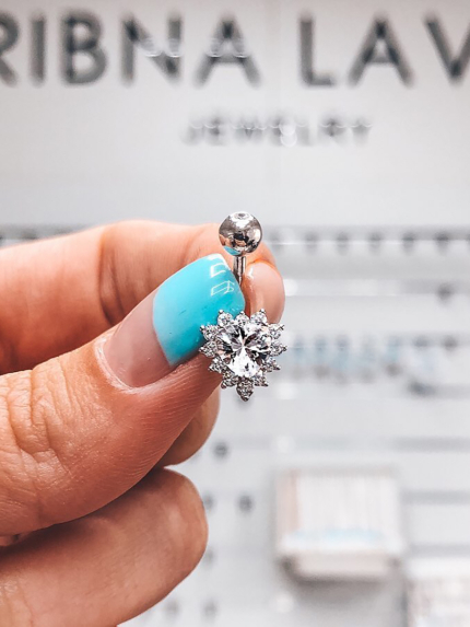 Пірсинг Срібло 925° (родій) пр2ф/021