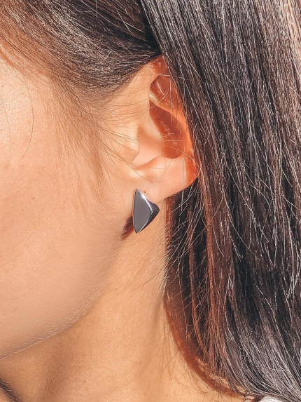 Earrings without inserts Silver 925° (rhodium) 82718