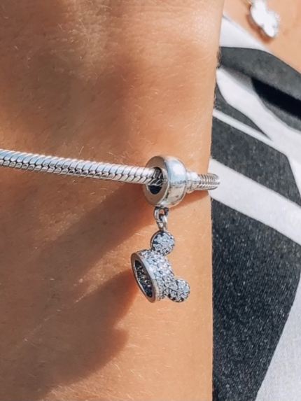 Підвіс Намистина фіаніт Срібло 925° (родій) пк 241