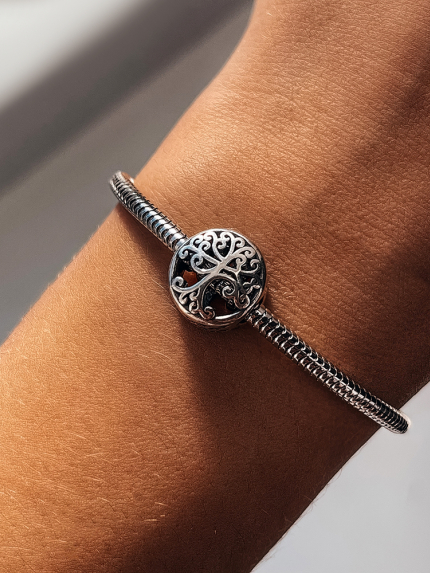 Koralik wiszący bez wkładów Srebro 925° (oksydowane) pa 24