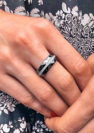 Каблучка Кераміка фіаніт срібло 925°/ ювелірна кераміка с1111ч