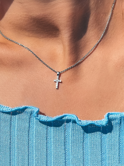 Підвіс фіаніт Срібло 925° (родій) 30031