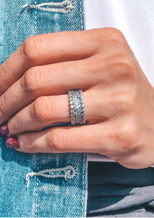 Каблучка фіаніт Срібло 925° S1560