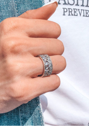 Каблучка фіаніт Срібло 925° S1124