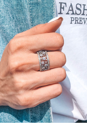 Каблучка фіаніт Срібло 925° S1343