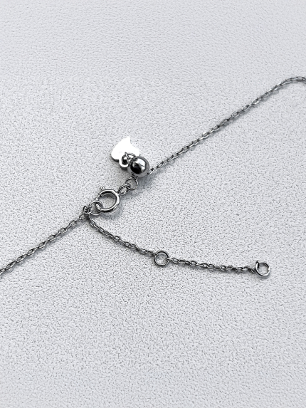 Кольє без вставок Срібло 925° (родій) кл2/1005