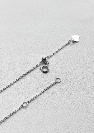 Кольє без вставок Срібло 925° (родій) кл2/1004