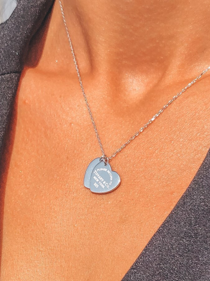 Кольє без вставок Срібло 925° (родій) кл2/2000