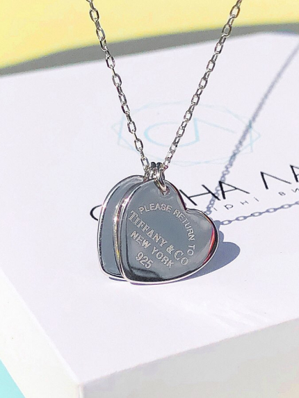 Кольє без вставок Срібло 925° (родій) кл2/2000