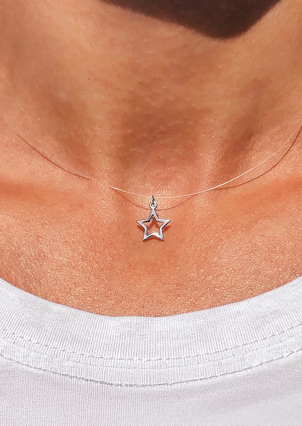 Кольє без вставок Срібло 925° (родій) кл2/1033