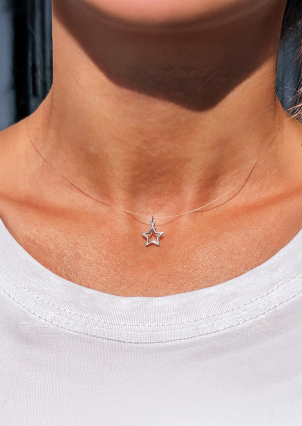 Кольє без вставок Срібло 925° (родій) кл2/1033