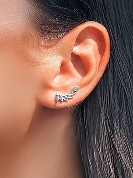 Cyanite earrings Silver 925° (rhodium) s2f/1394